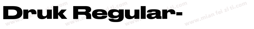 Druk Regular字体转换